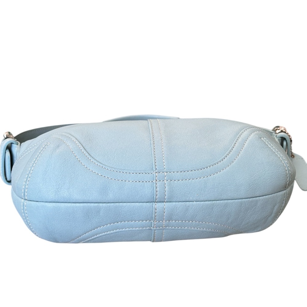 Coach Vintage 9541 Shoulder bag‎ light blue Leather Shoulder/ Handbag . - Picture 7 of 12